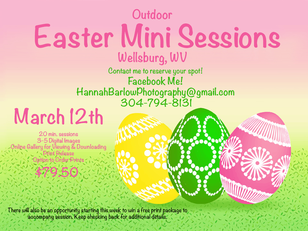  Wellsburg, WV Easter Mini Sessions 