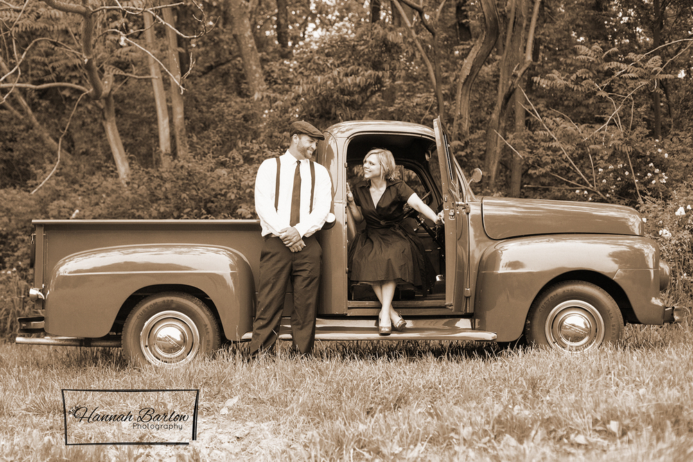  Wellsburg, WV 1950's Engagement Photo 