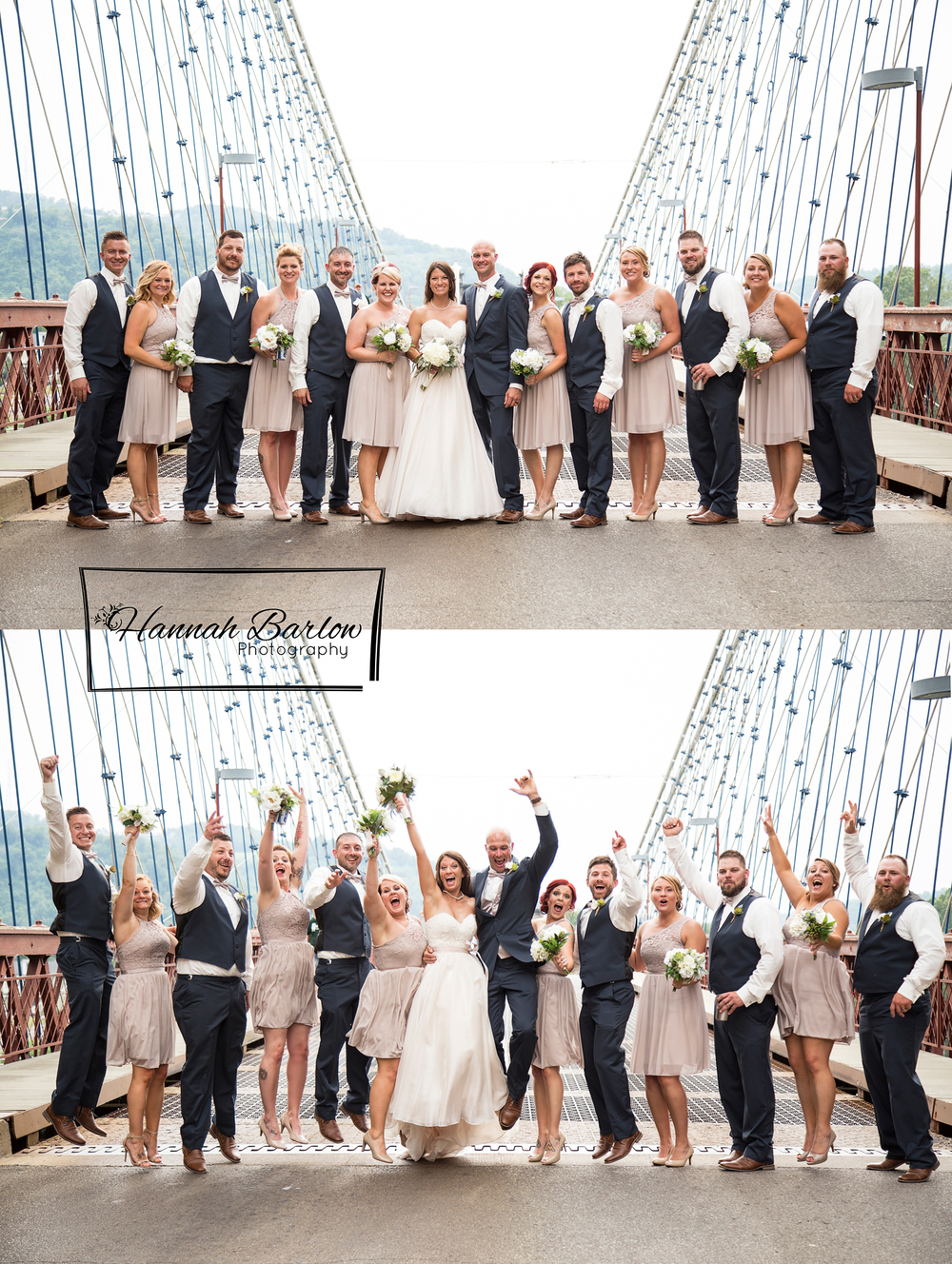  Wheeling, WV Wedding Photographer Suspension Bridge 