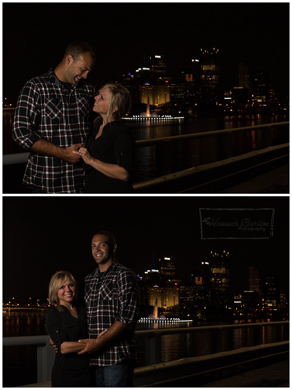  Pittsburgh Engagement Session Night Time 