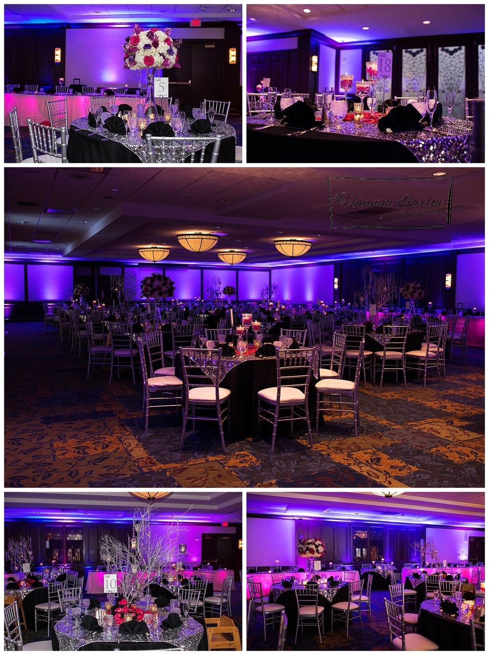  Pittsburgh, PA Wedding Photography - Sheraton Purple Uplighting 