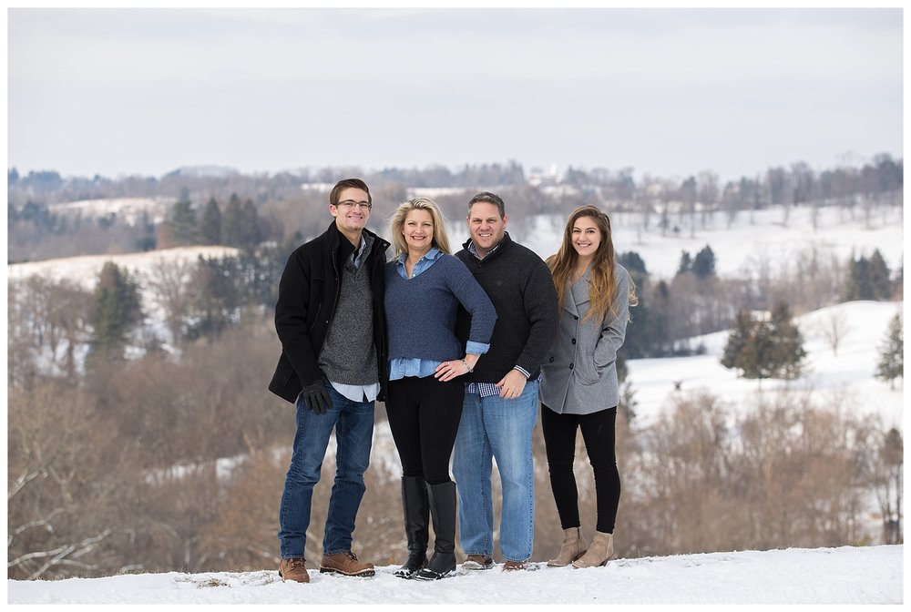  Wheeling Family Session with Snow 