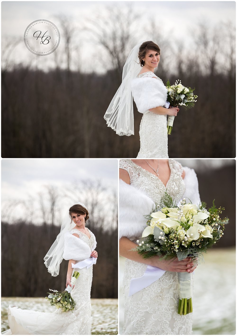  Winter Wedding Bridal Shots Wellsburg WV  