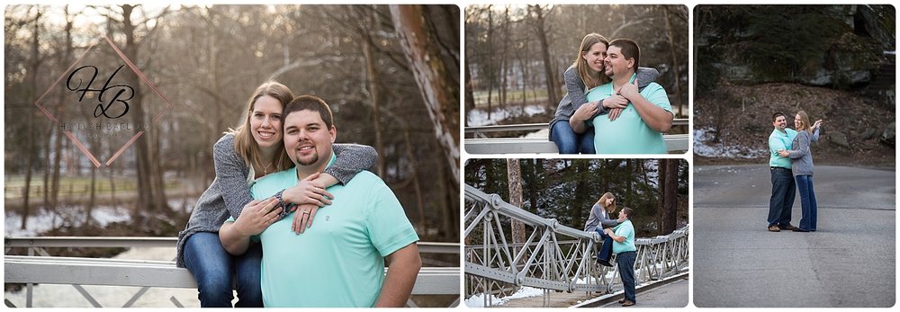  Youngstown, OH Engagement Photo Bridge 