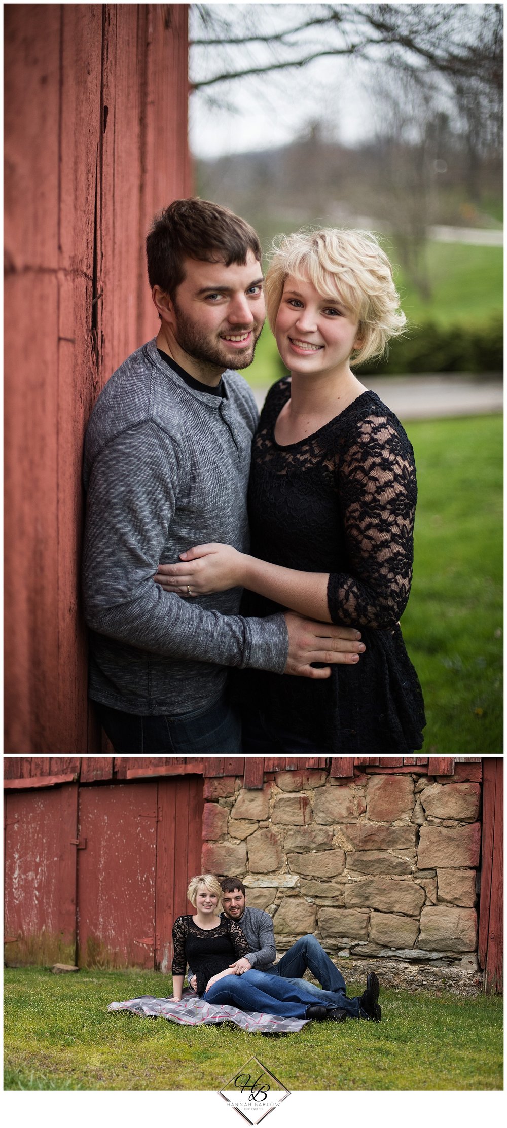  Bethany, WV Engagement Session Red Barn 