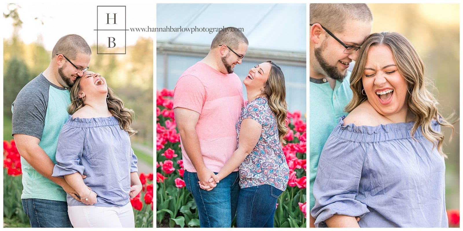 Oglebay Tulip Engagement Session - Hannah Barlow Photography