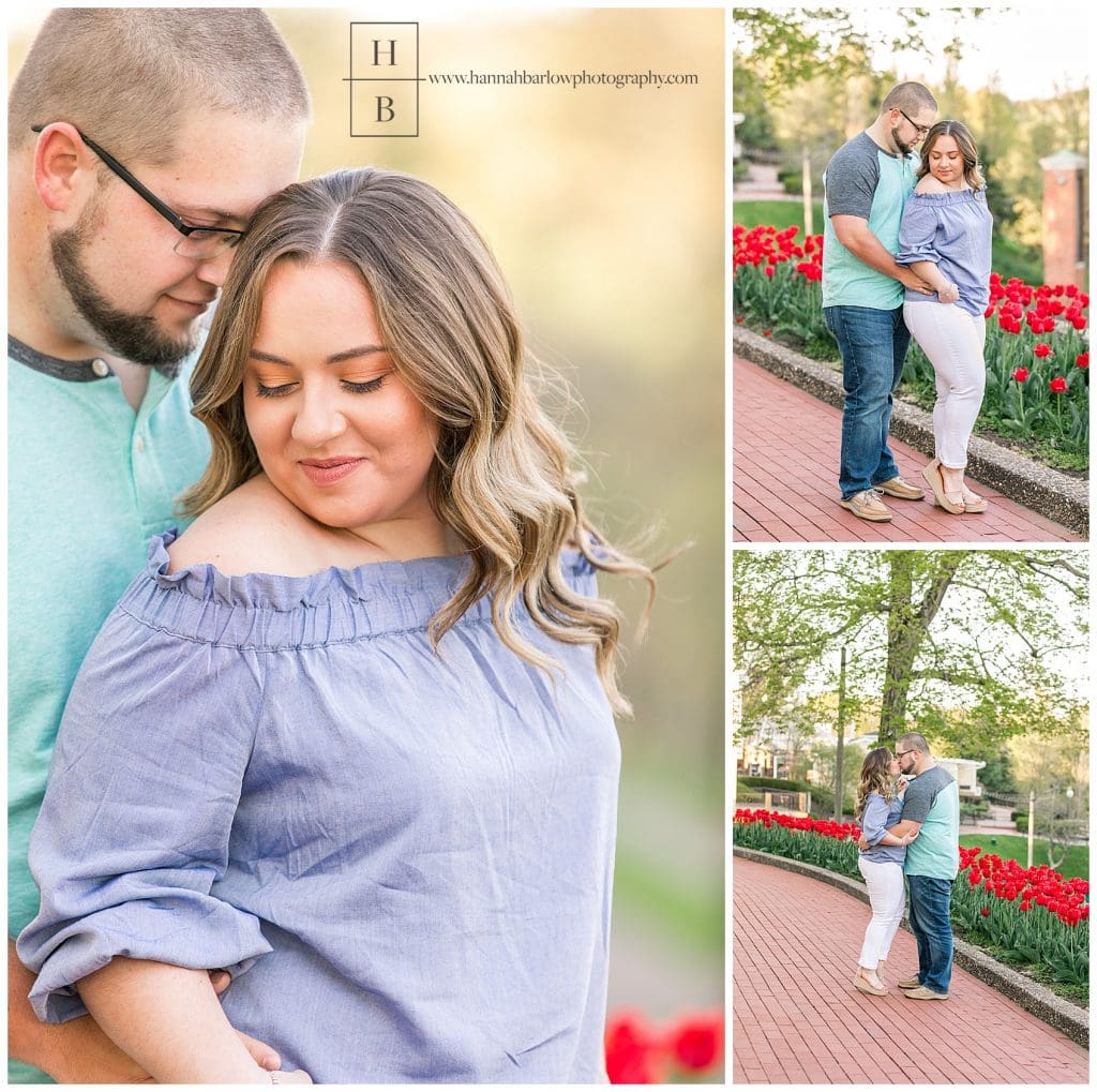 Oglebay Tulip Engagement Session - Hannah Barlow Photography