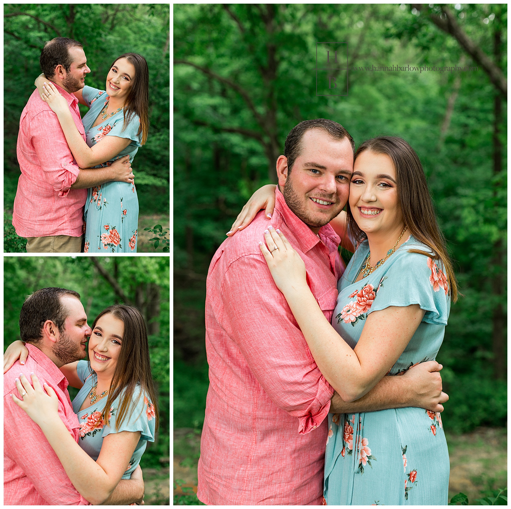 Engagement Photo in Forest at Brooke Hills Park