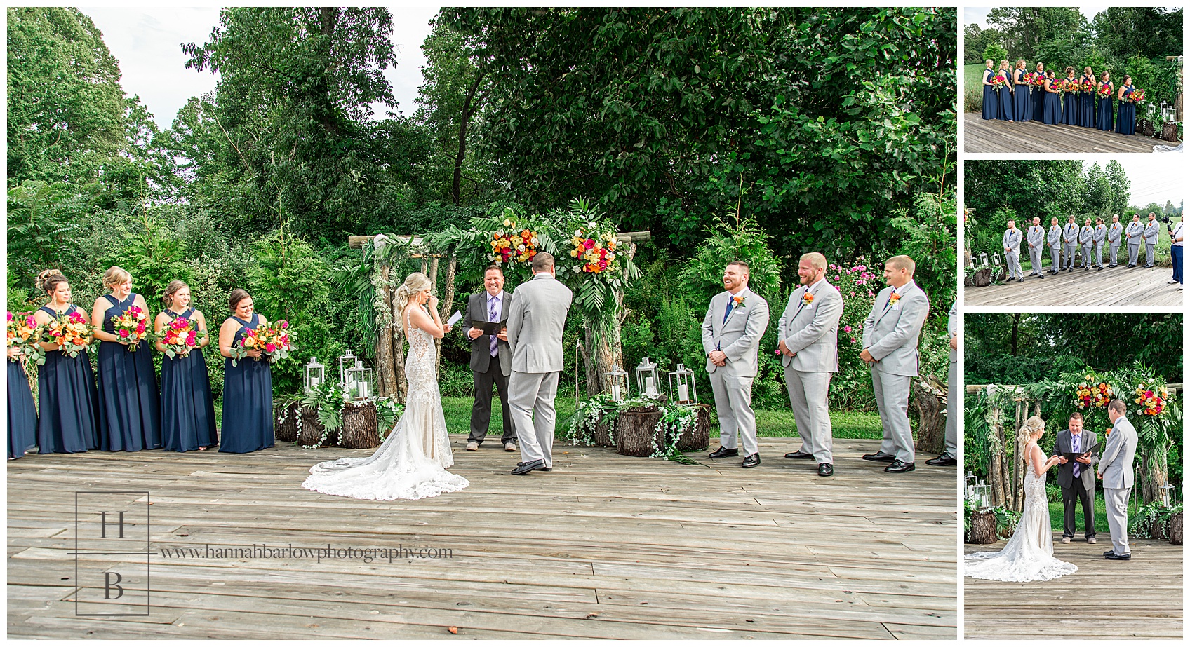 The Barn on Enchanted Acres Wedding Ceremony Photos