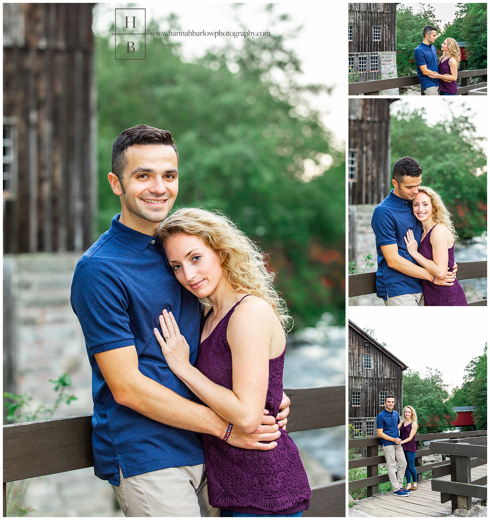 Couple on Overlook in Portersville, PA for Engagement Session