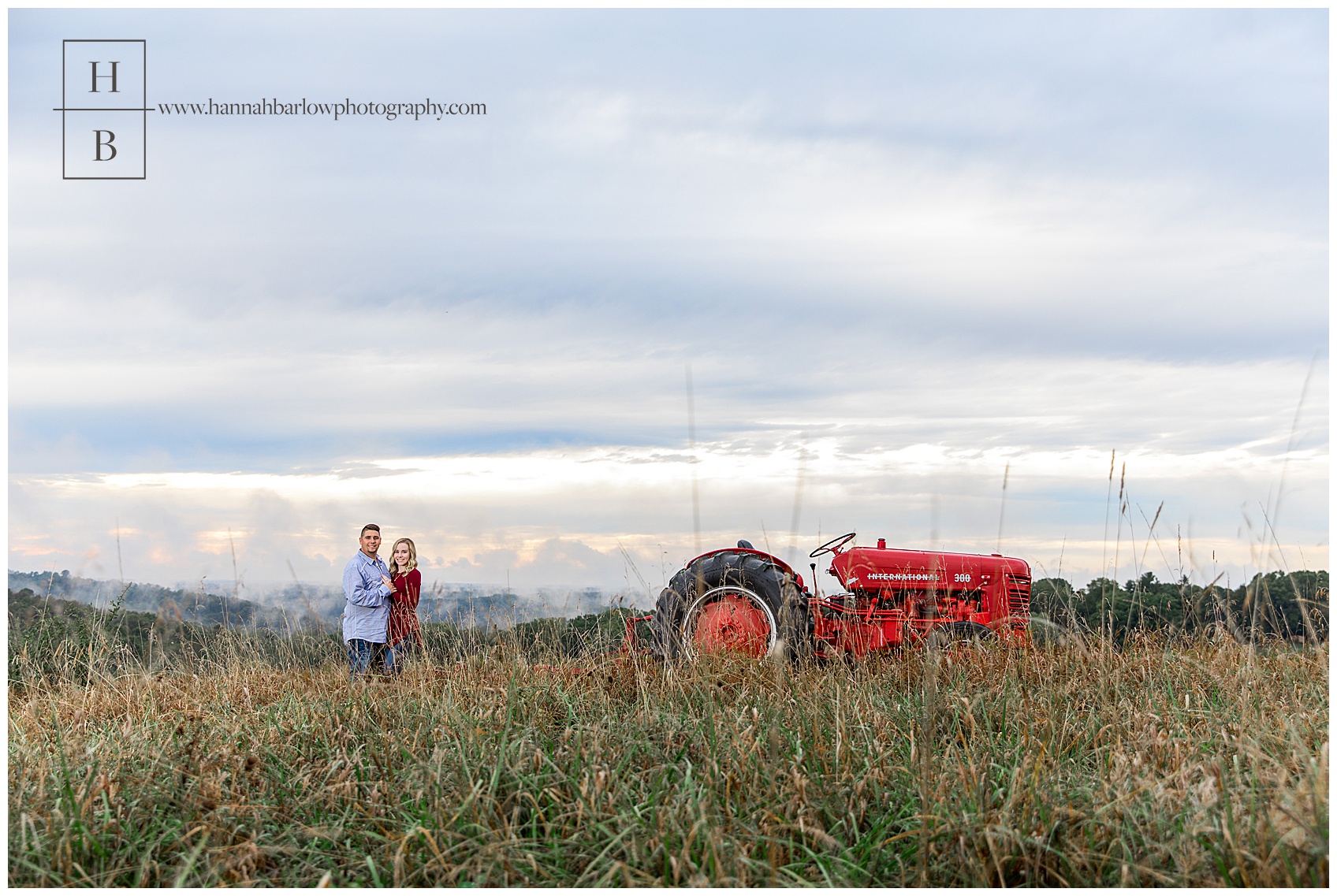 Burgettstown Engagement Photo by Tractor
