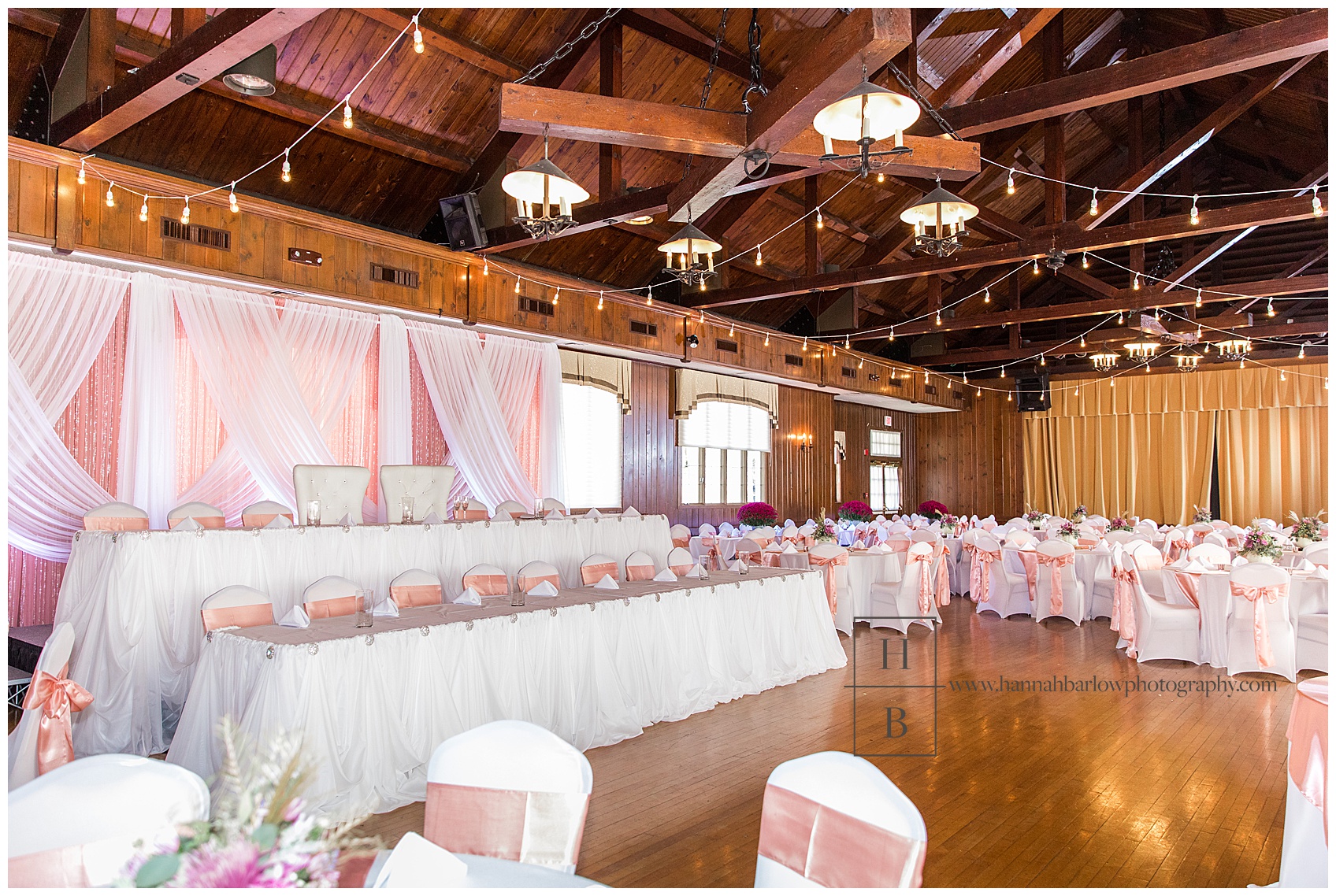 Oglebay Pine Room Fall Wedding Reception