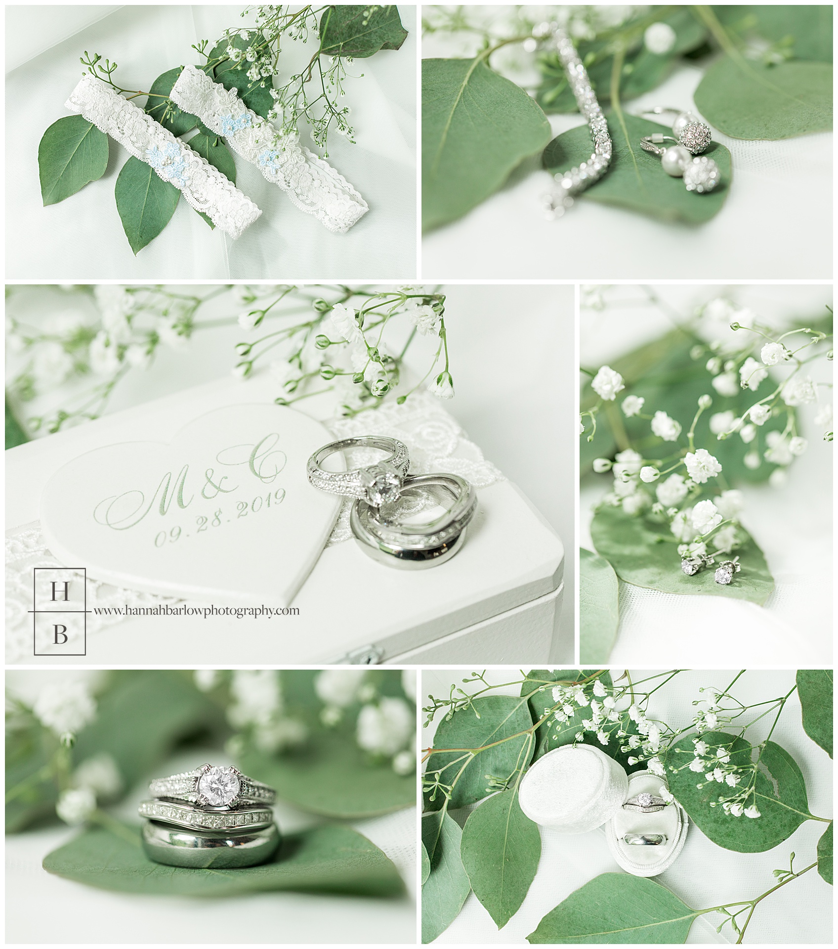 Romantic White, Ivory, and Green Wedding Details
