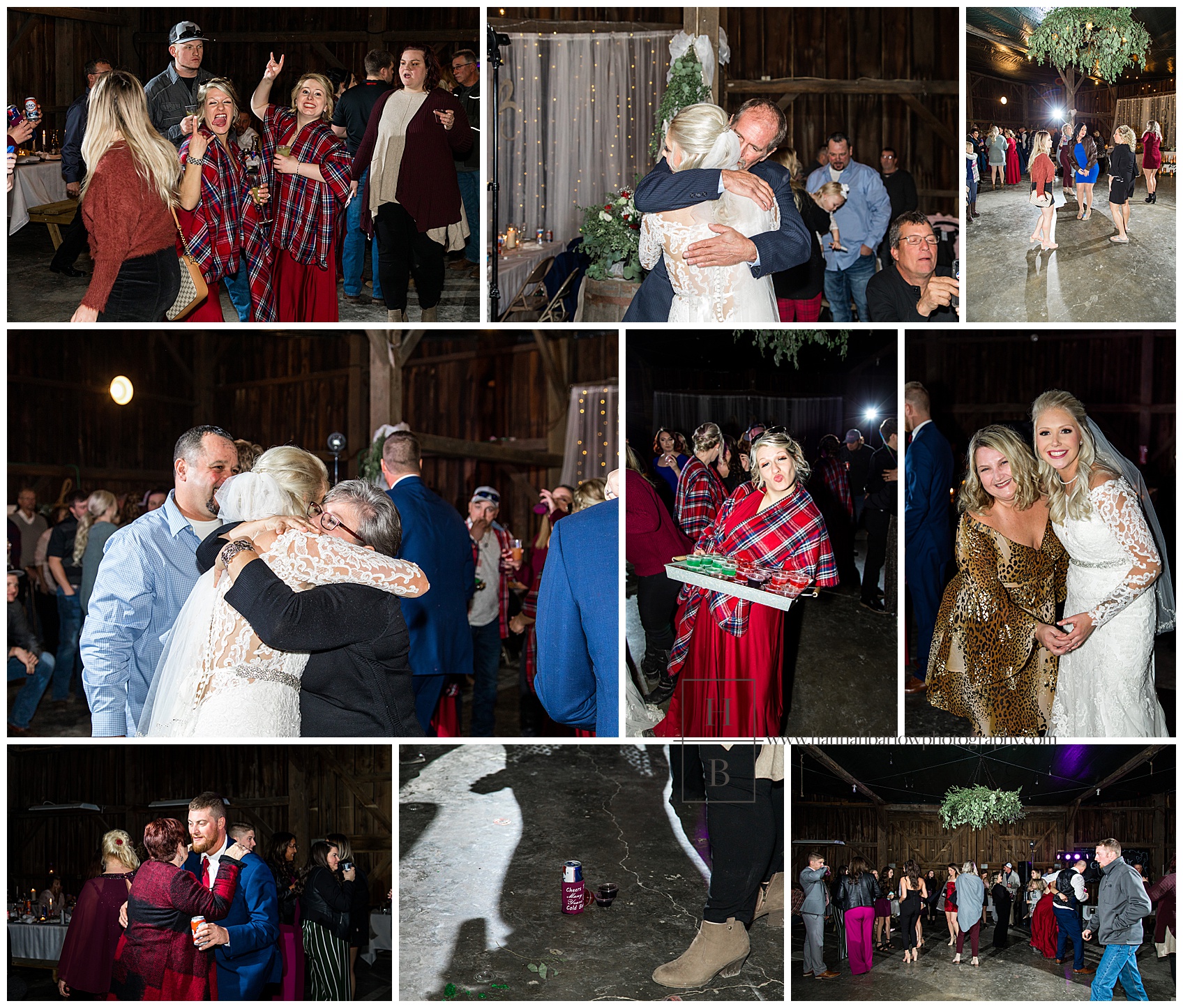 Reception Dancing at Barn Wedding in Cadiz Ohio