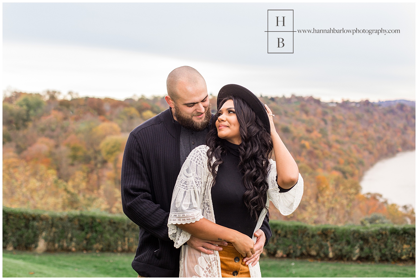 Fall Engagement Photos at Williams Country Club Overlook