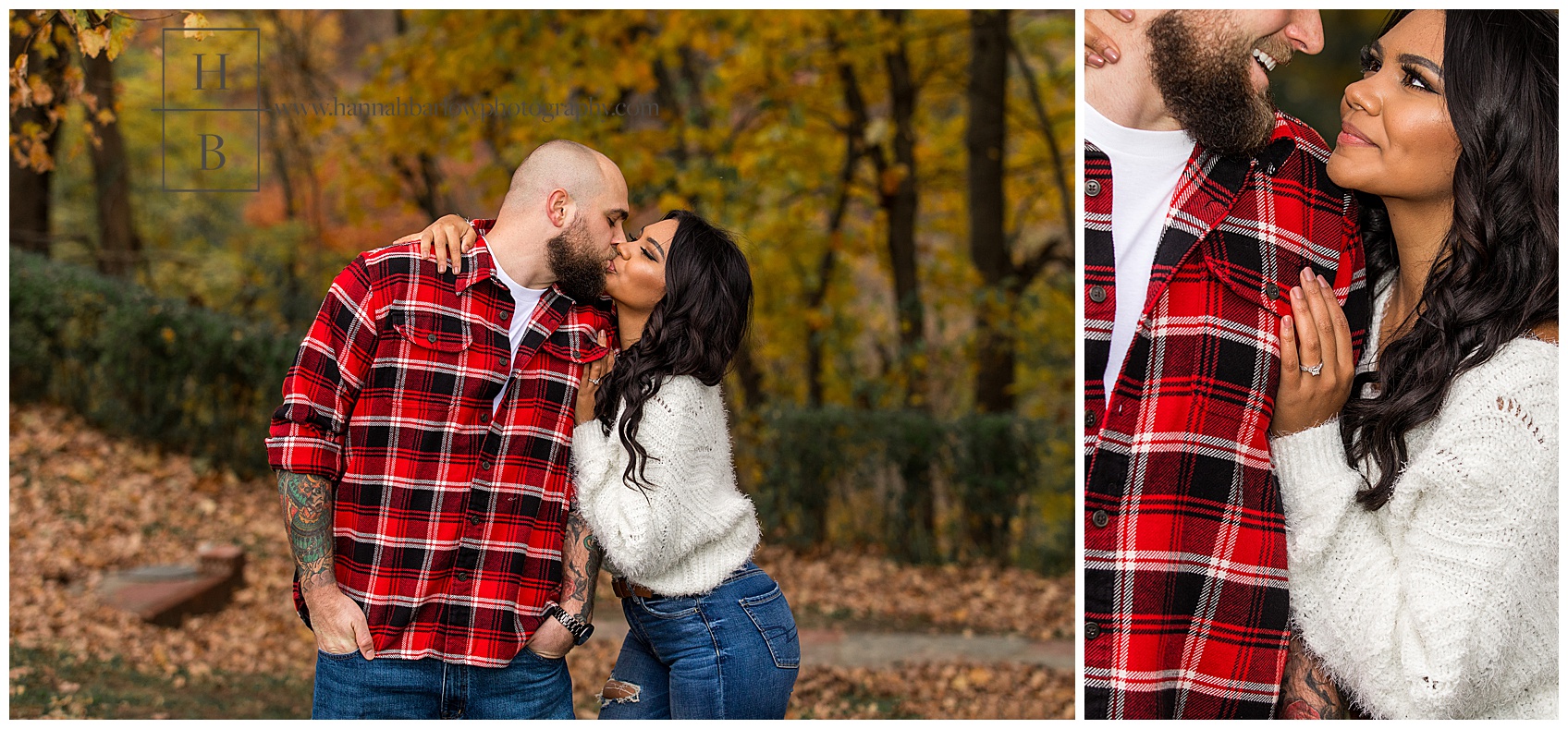 Fall Engagement Photos in the Forest
