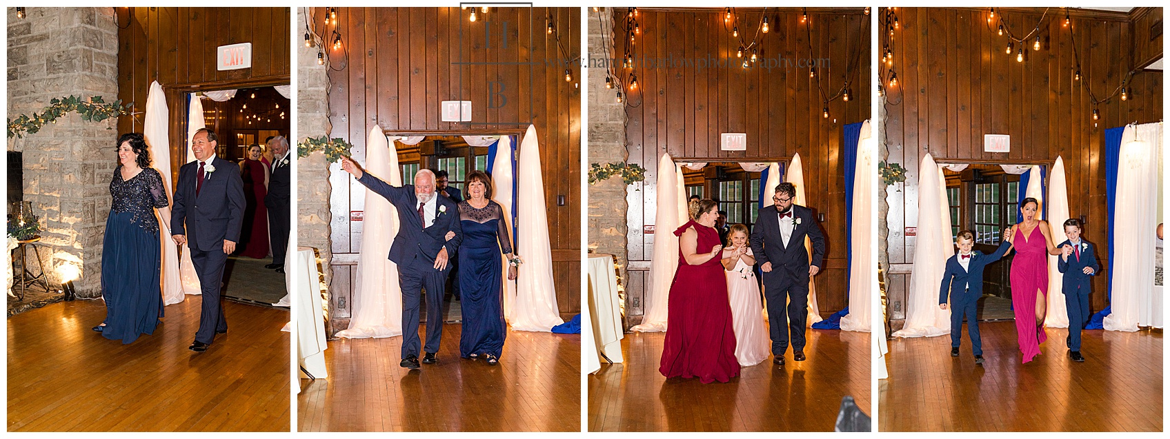 Bridal Party Being Announced at Oglebay Pine Room