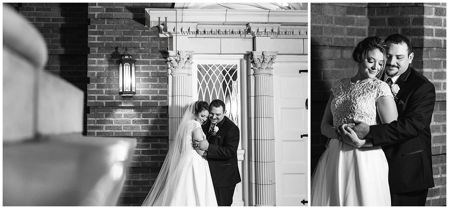Black and White Bride and Groom Formals by Brick