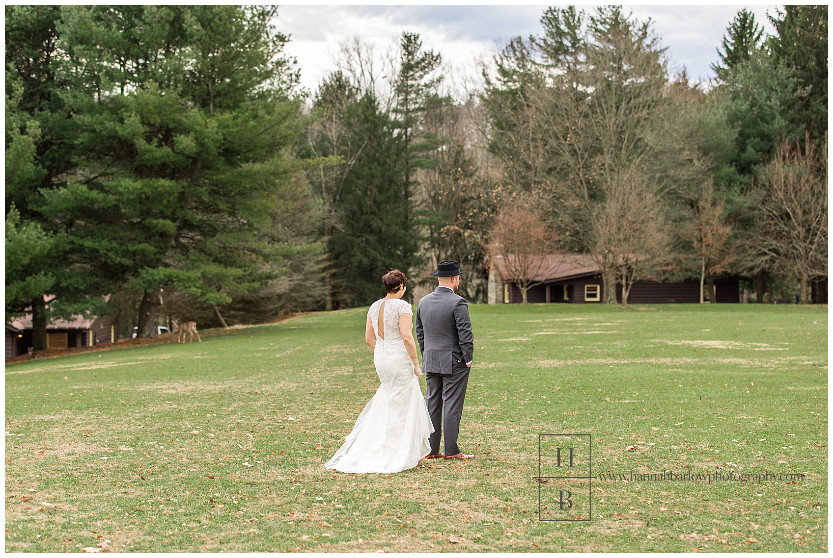 First Look with Bride and Groom at Oglebay