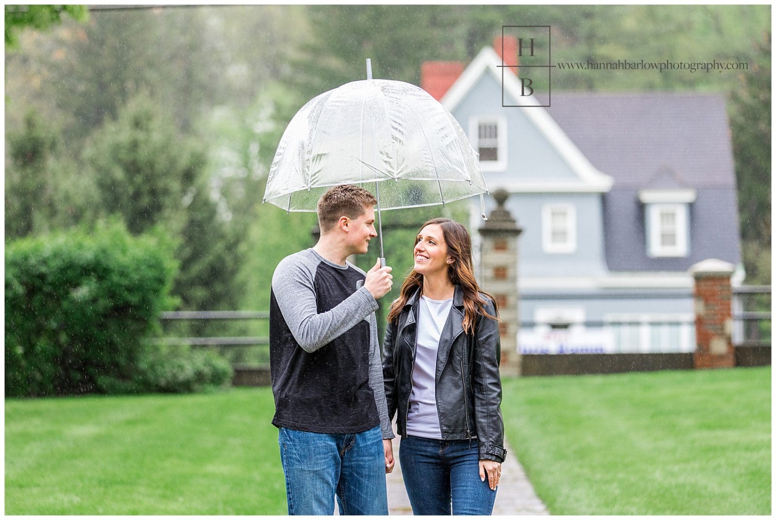 Rainy, Spring Wheeling Engagement Photos - Hannah Barlow Photography