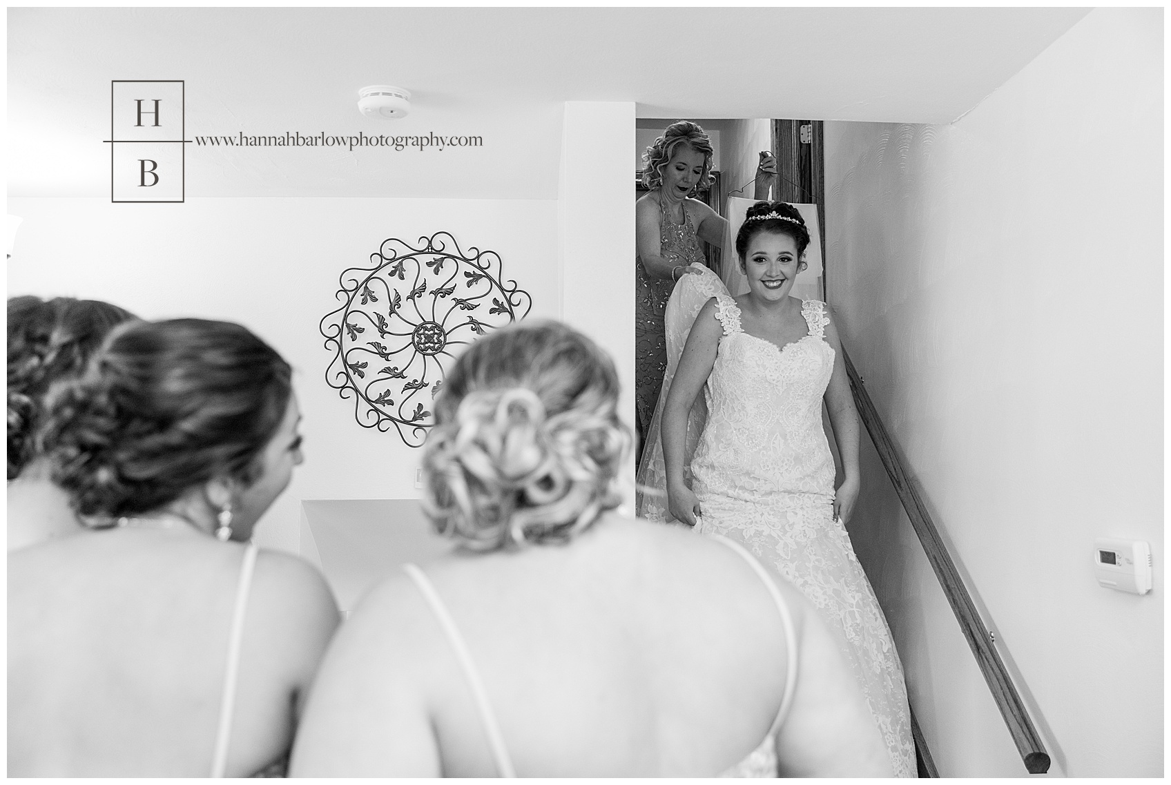 Weirton WV Bride and Bridesmaids First Look