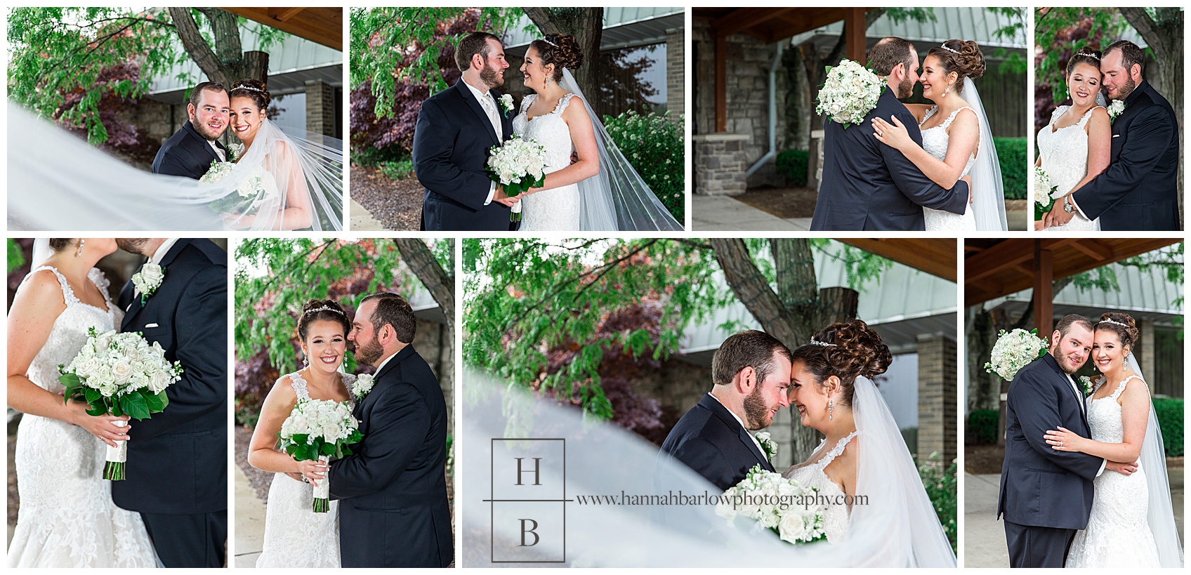 Bride and Groom Wedding Photos at Doubletree in Greentree PA