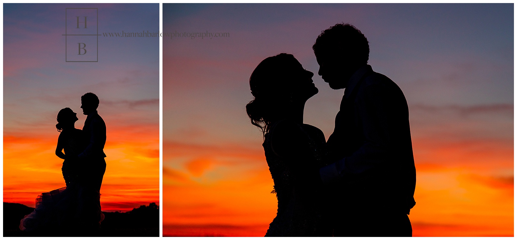 Hannah Barlow Photography Wedding Sunset Photo
