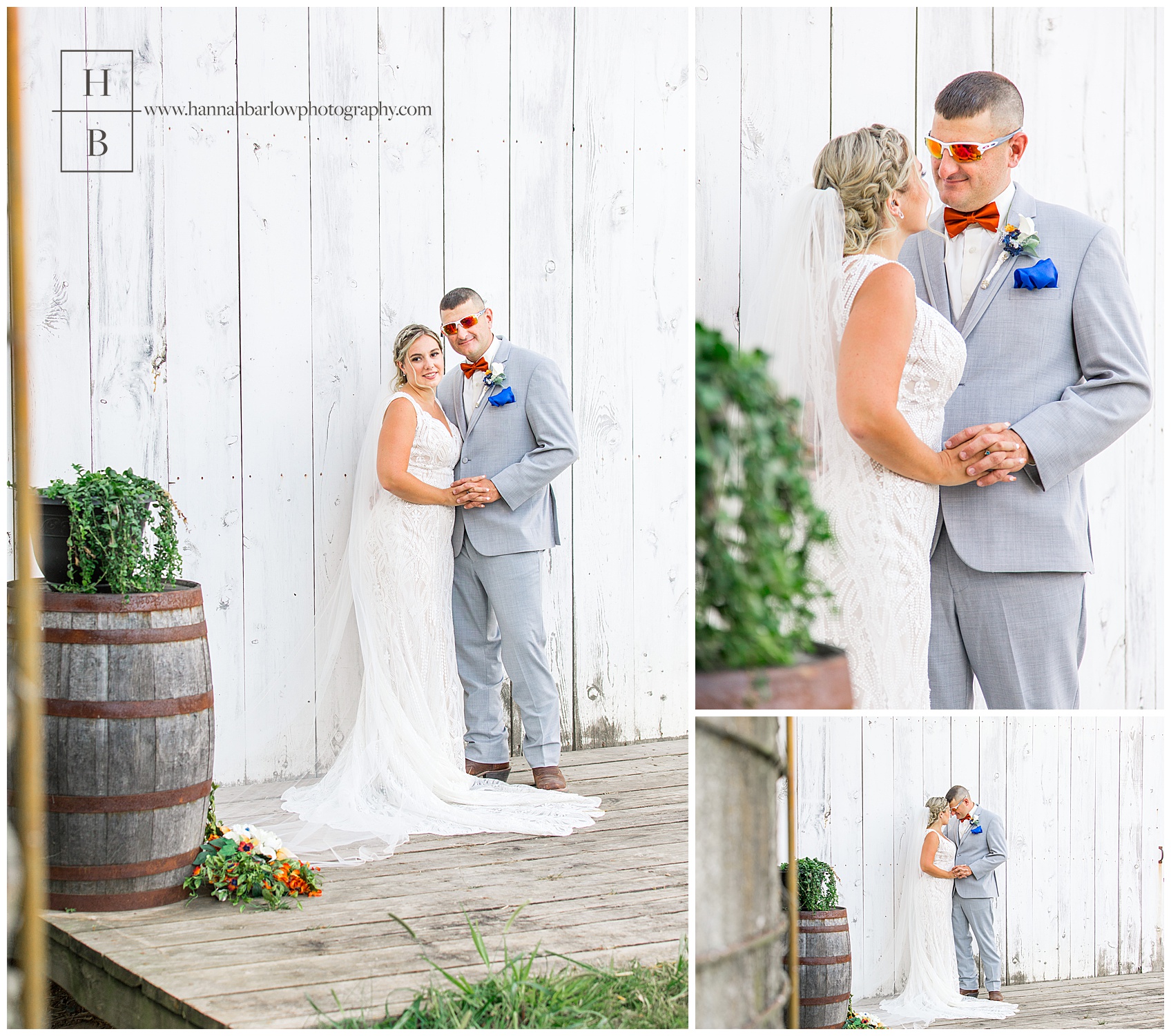 Wedding Photos of Bride and Groom at Renshaw Farms