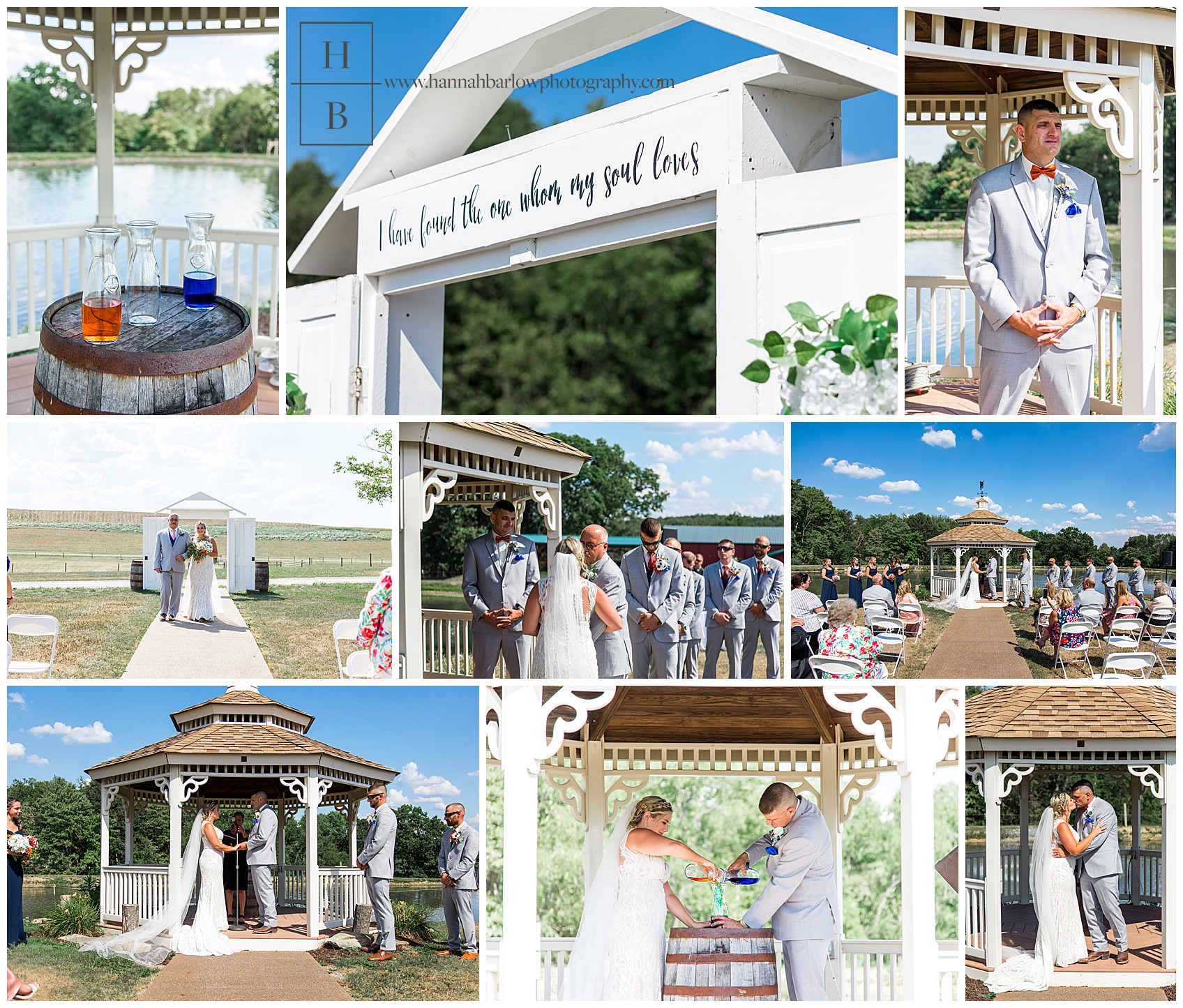 Wedding Ceremony Photos at Renshaw Farms