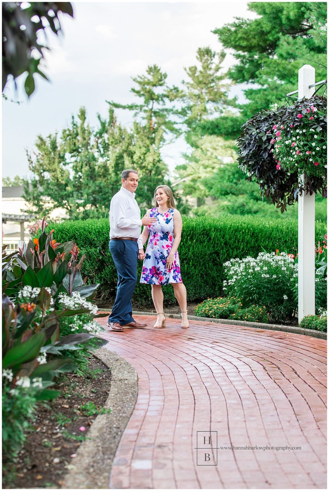 Summer Engagement Session with Oglebay Flowers - Hannah Barlow Photography