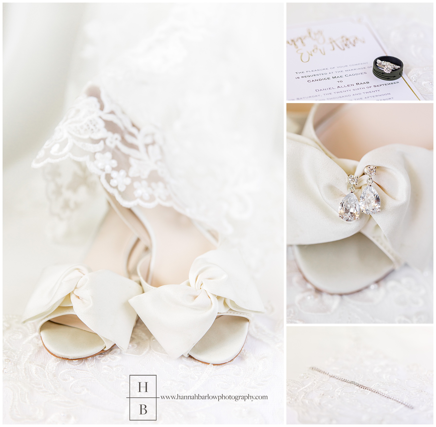 White Bridal Wedding Details