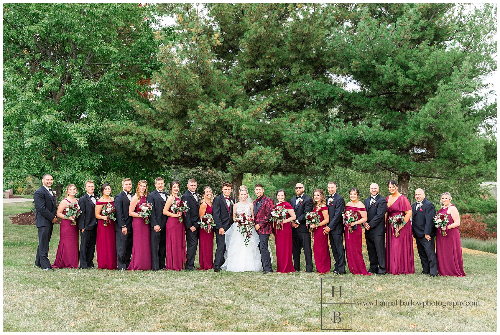 Large Bridal Party Photo in Canonsburg, PA