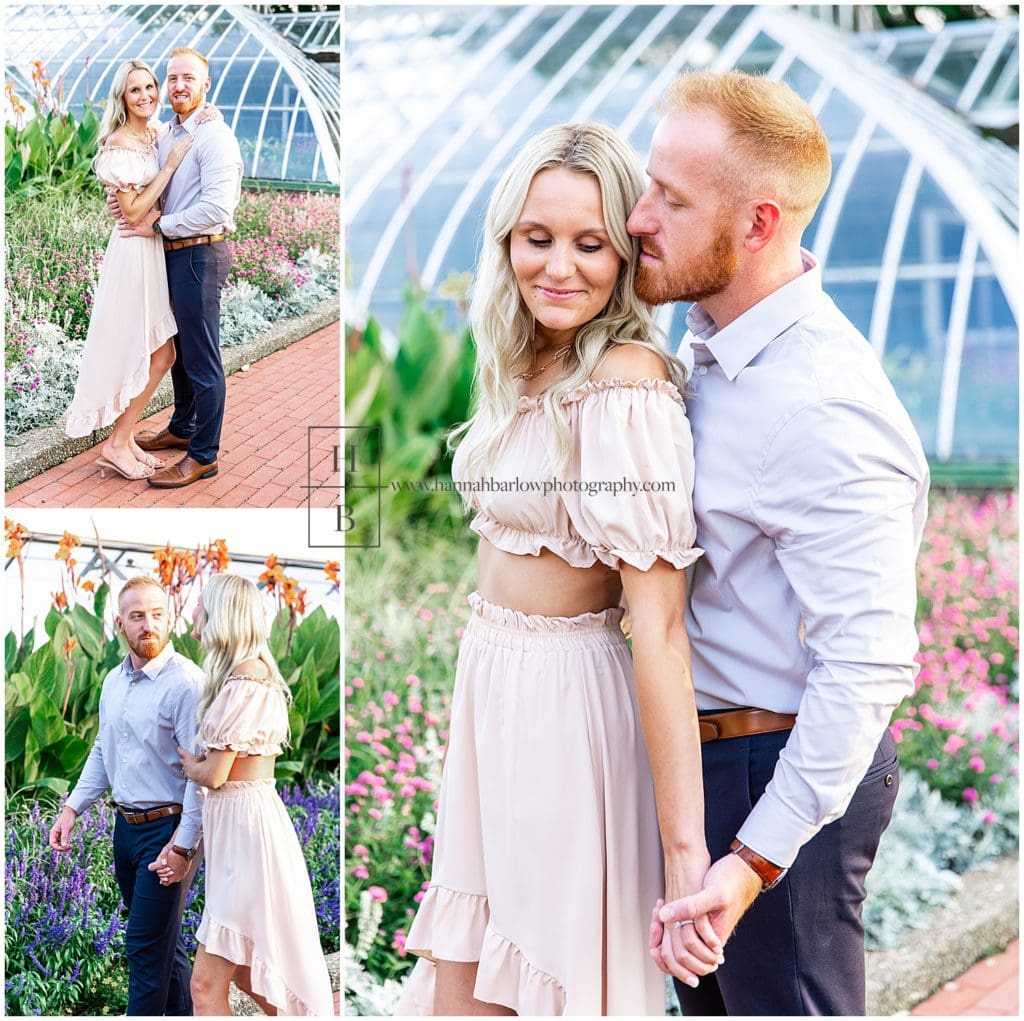 Oglebay August Flower Engagement Photos - Hannah Barlow Photography