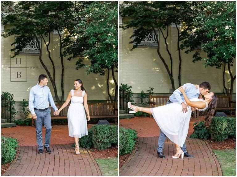 Elegant Mansion Engagement Photos - Hannah Barlow Photography