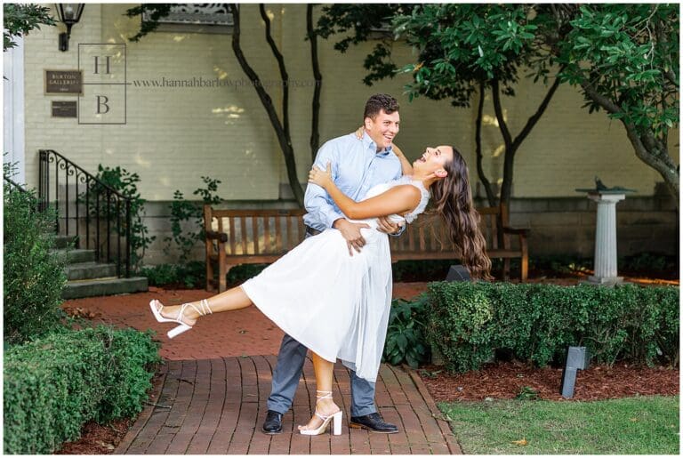 Elegant Mansion Engagement Photos - Hannah Barlow Photography