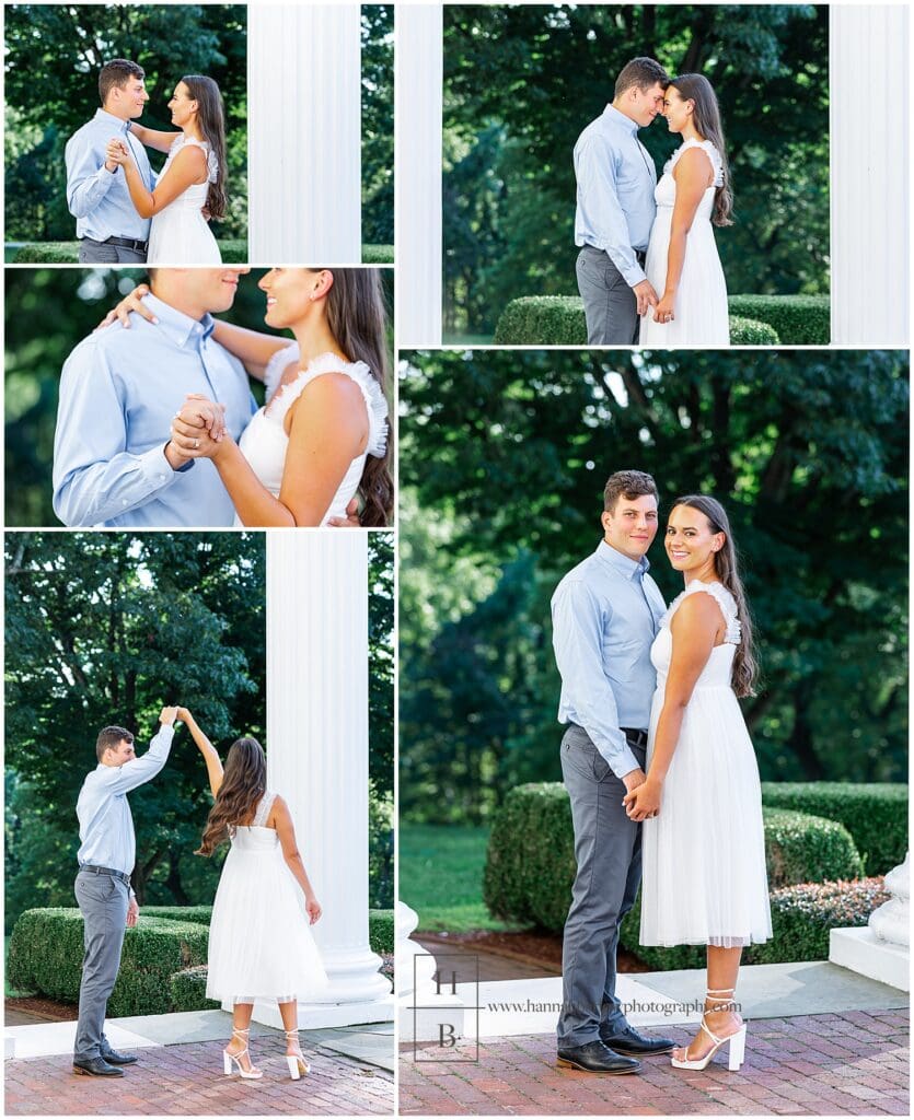 Elegant Mansion Engagement Photos - Hannah Barlow Photography