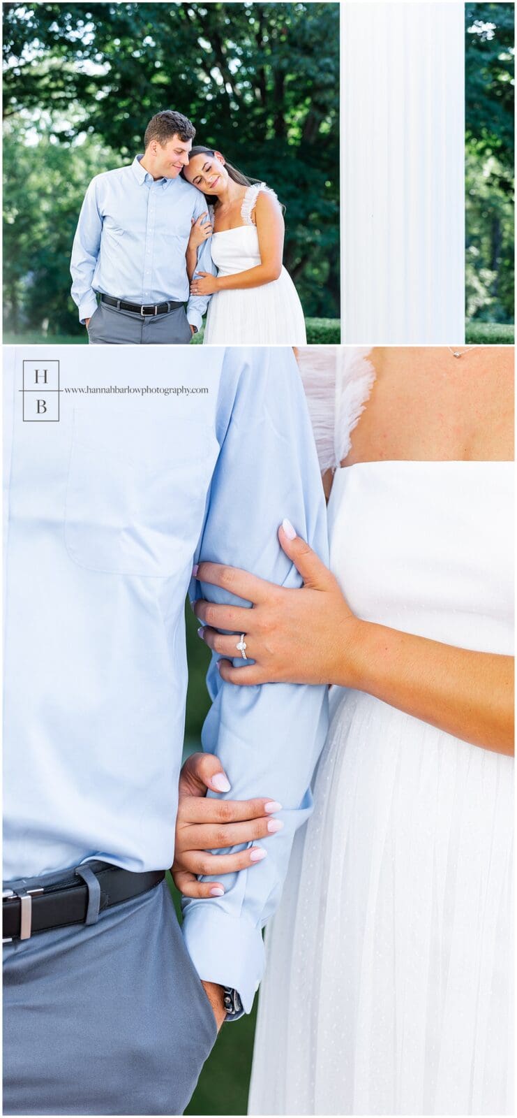 Elegant Mansion Engagement Photos - Hannah Barlow Photography
