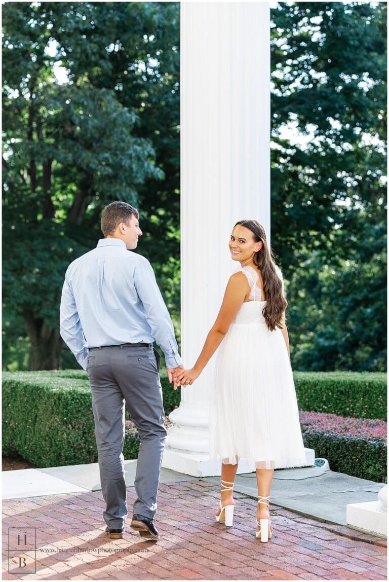 Elegant Mansion Engagement Photos - Hannah Barlow Photography