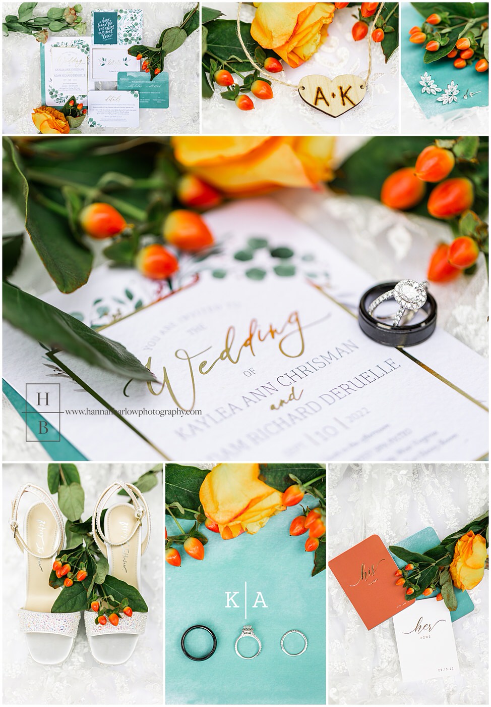 Terracotta and Green Bridal Wedding Details