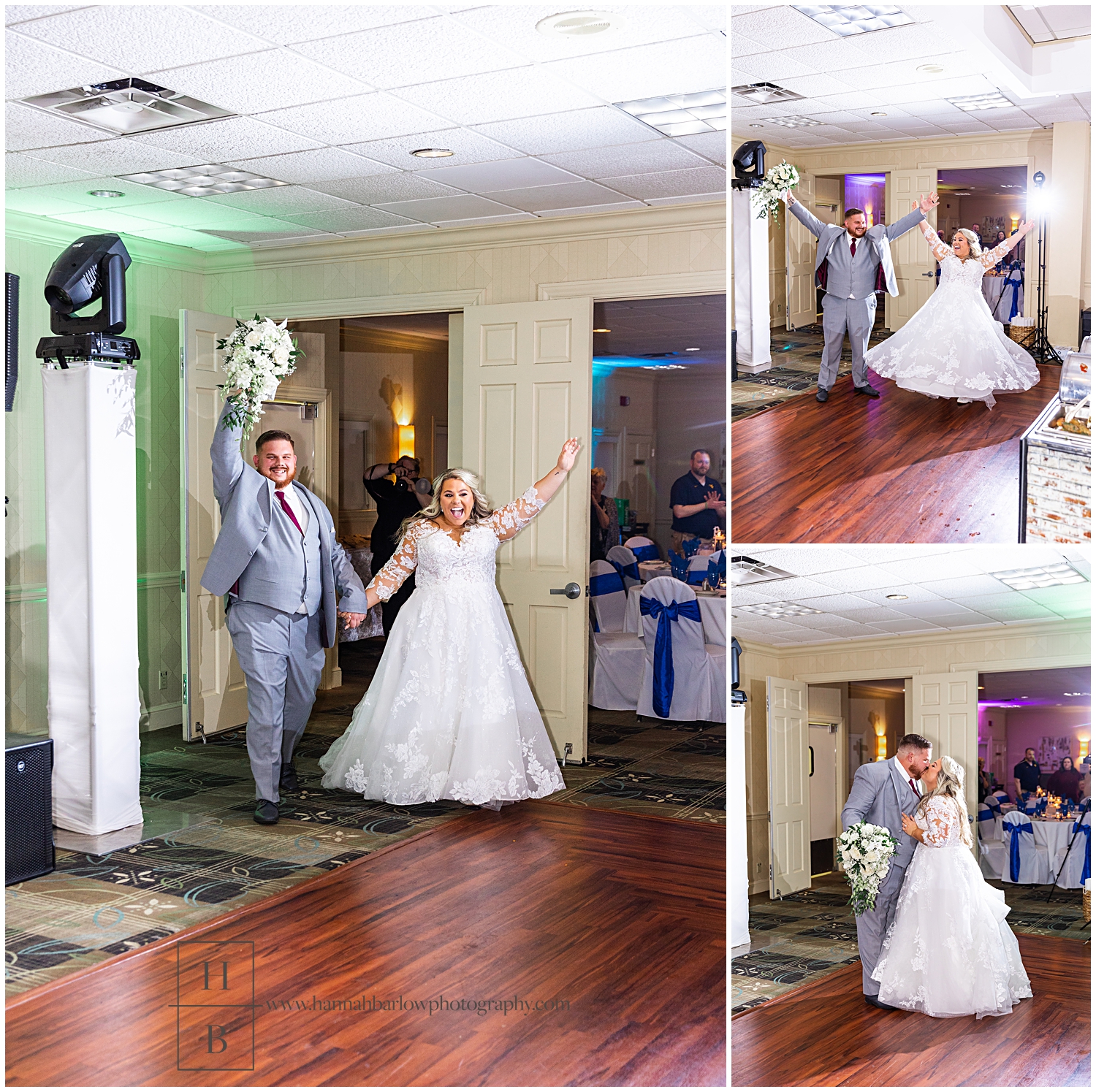 Couple Enters Weirton Holiday Inn for Wedding Reception