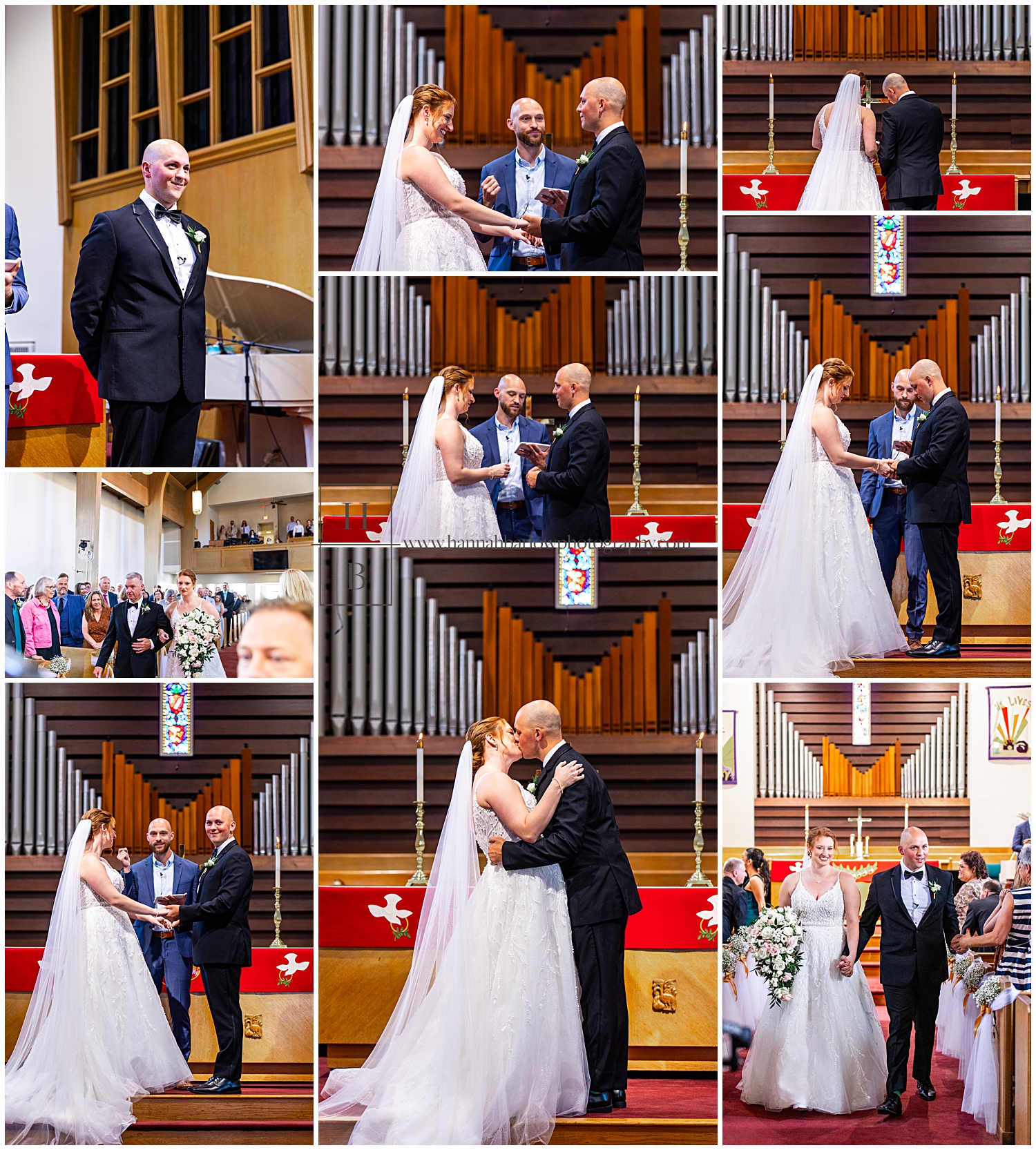 Church wedding ceremony photos