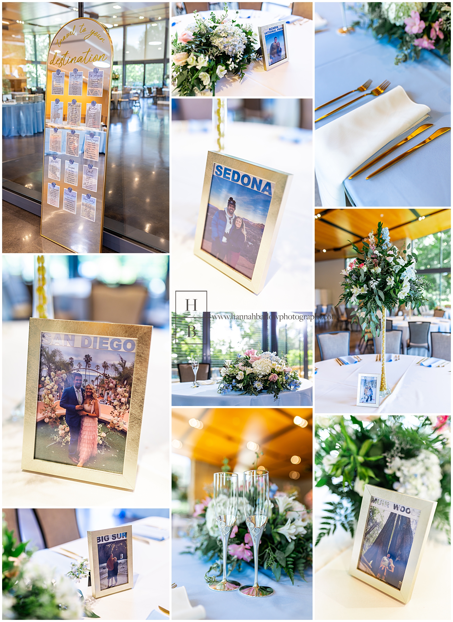 National Aviary wedding reception details highlighted