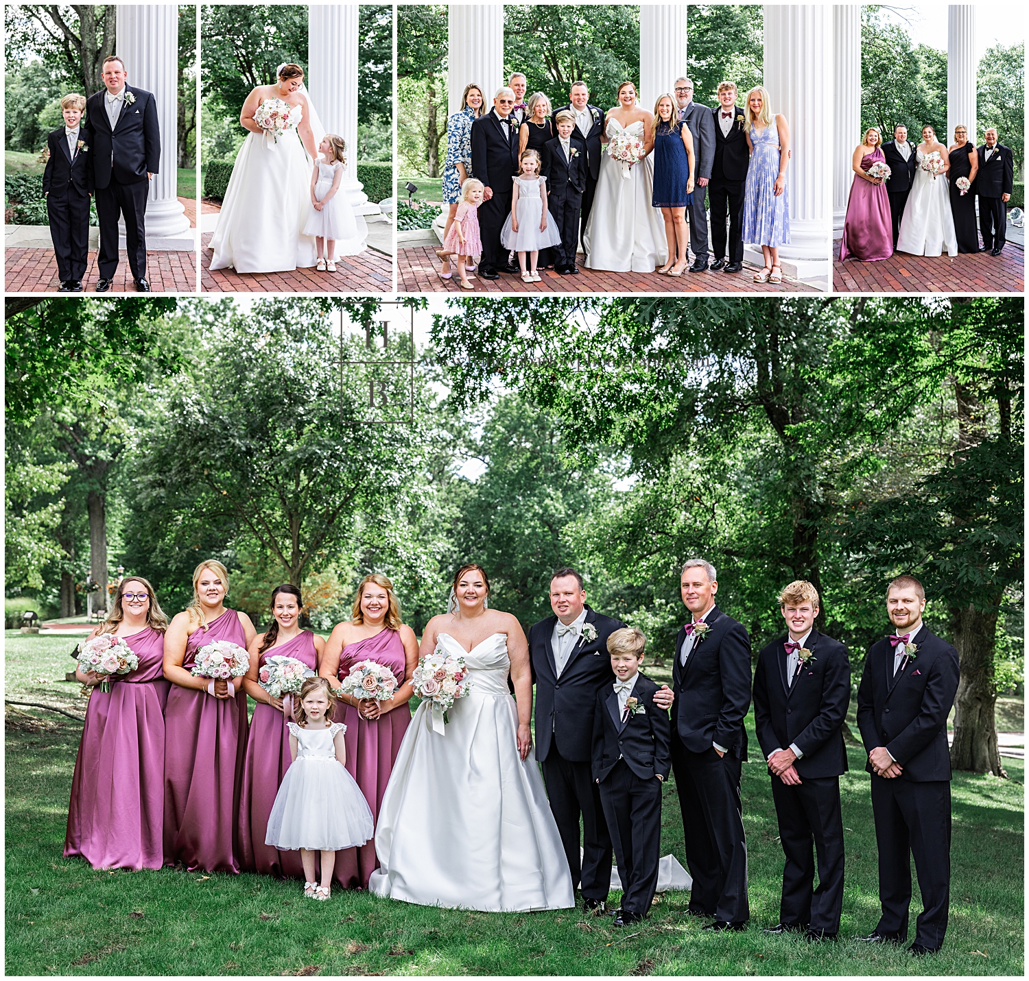 Family and bridal party photos