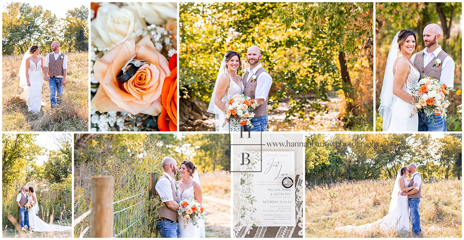 Fall wedding collage