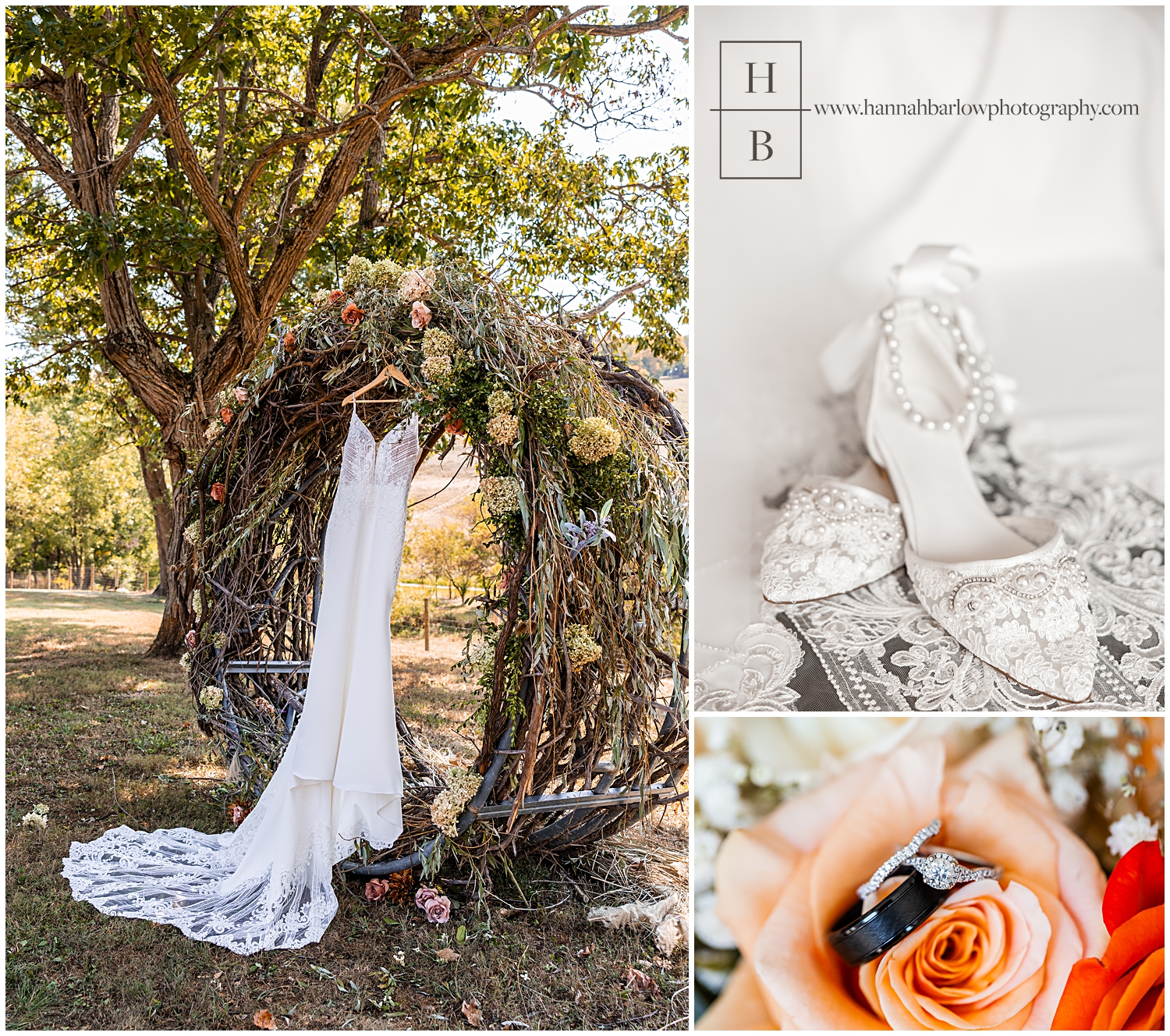 Fall wedding details