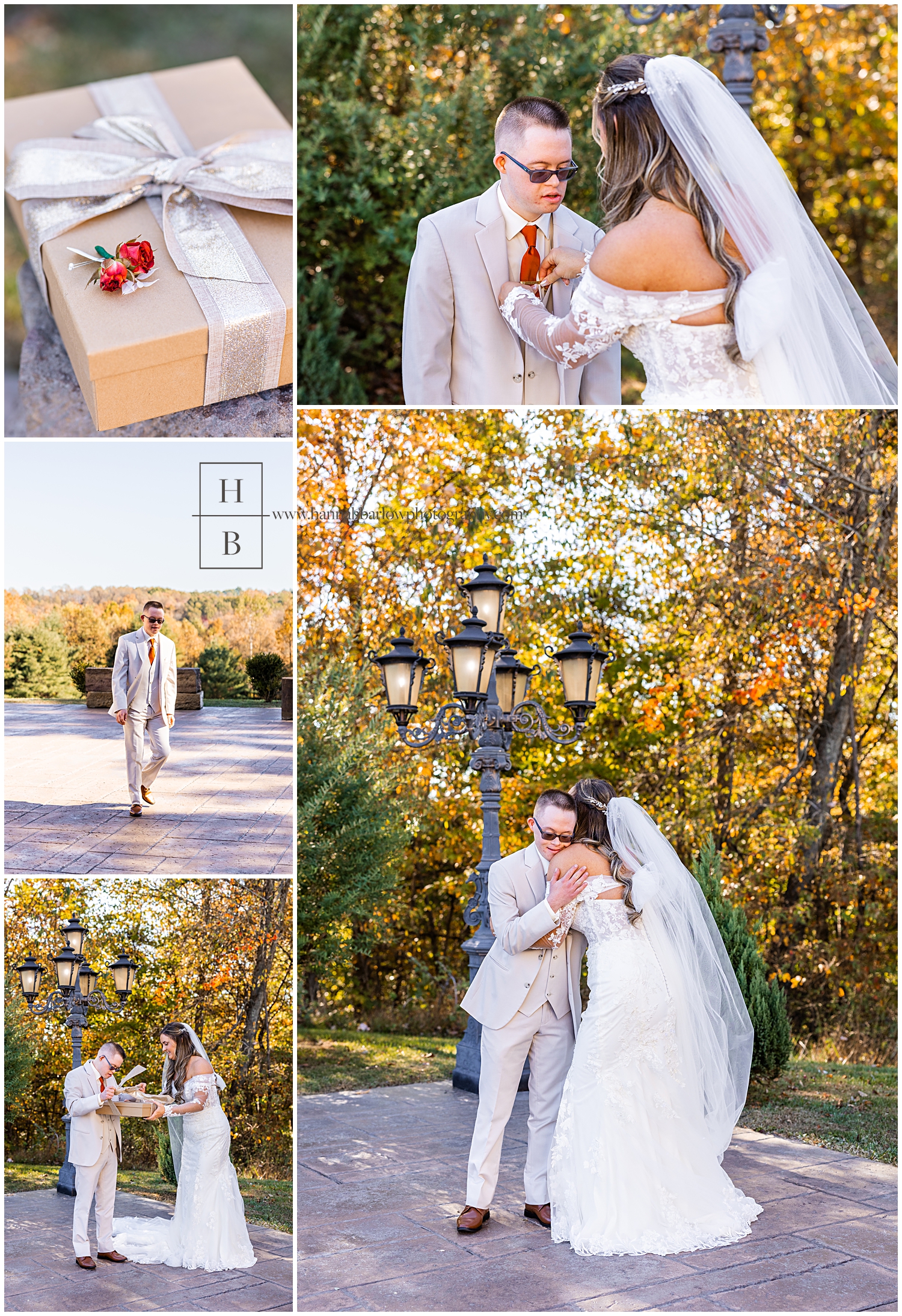 Bride has first look with cousin