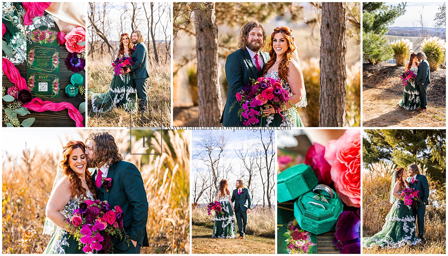 Scenic sites wedding collage