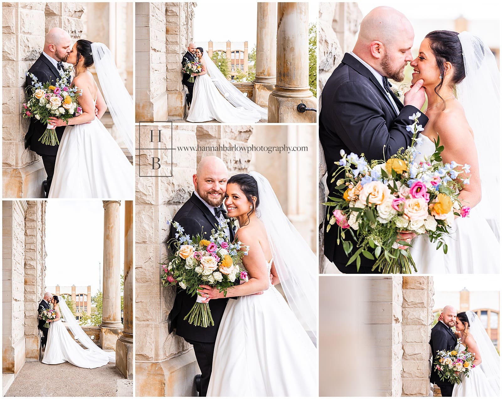 Belmont County Ohio Courthouse Wedding Portraits