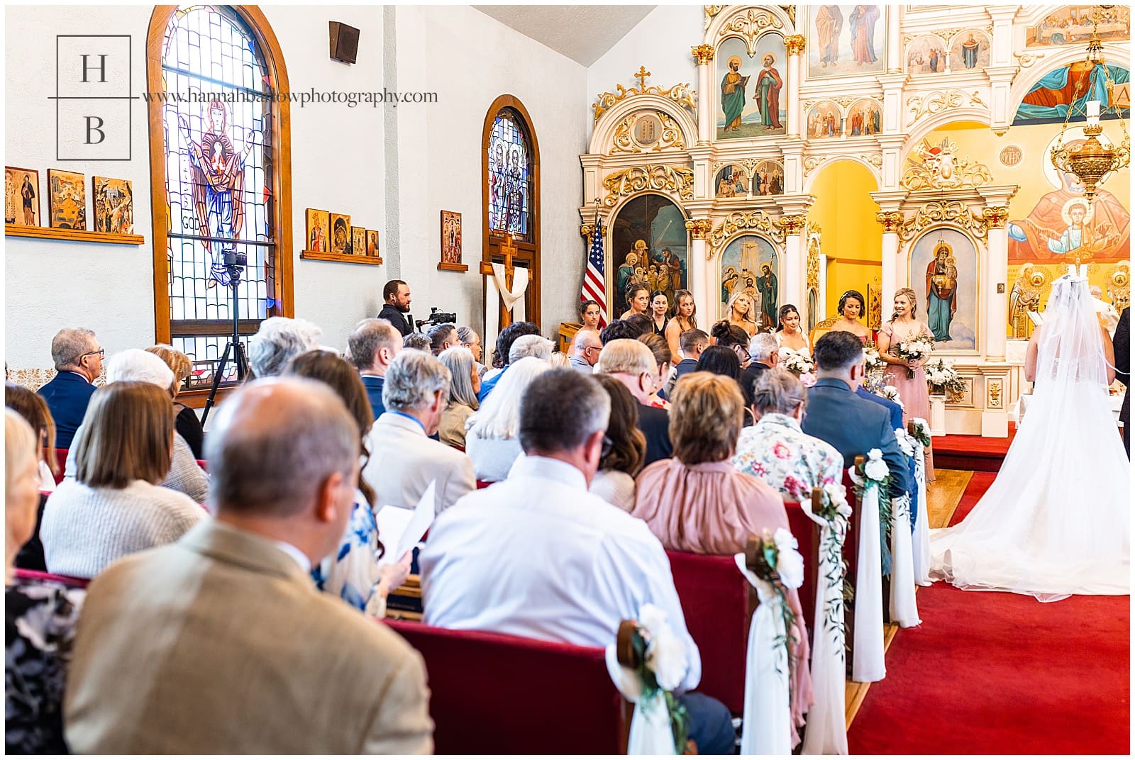 Indoor church ceremony photo