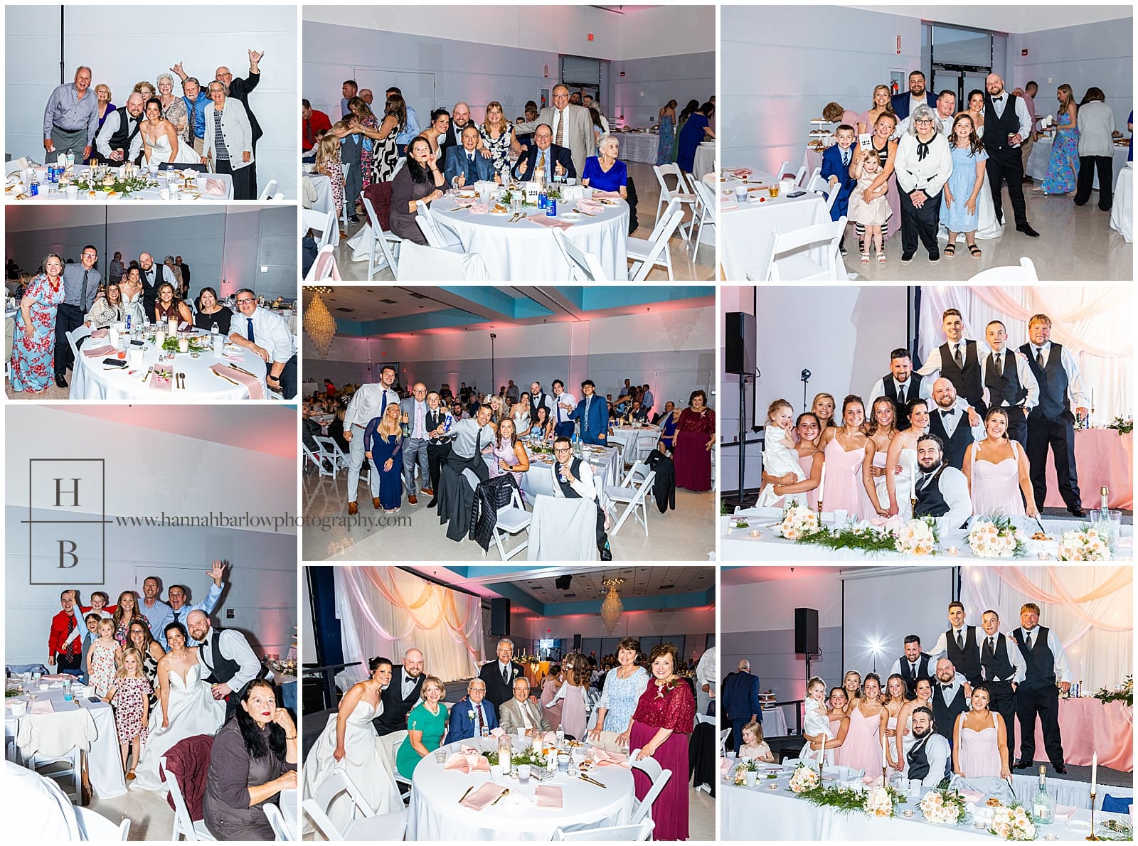 Table photos of wedding guests